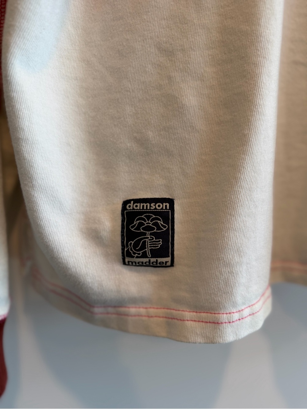 Damson Madder Maroon & Pink Stripes Long Sleeve - Picture 2 of 6